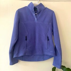 LL Bean fleece pullover jacket